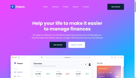 Fintech screenshot