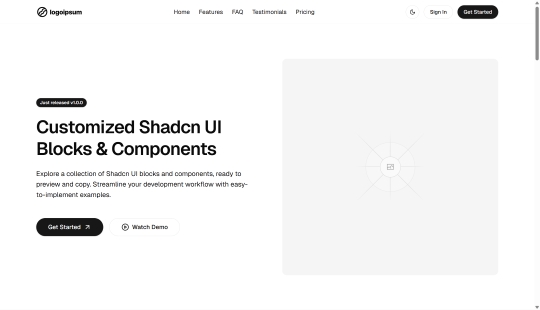 Minimalist Landing Page screenshot